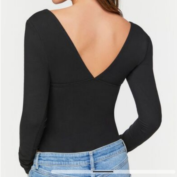 Forever 21 Underbust Long-Sleeve Bodysuit - Picture 4 of 12